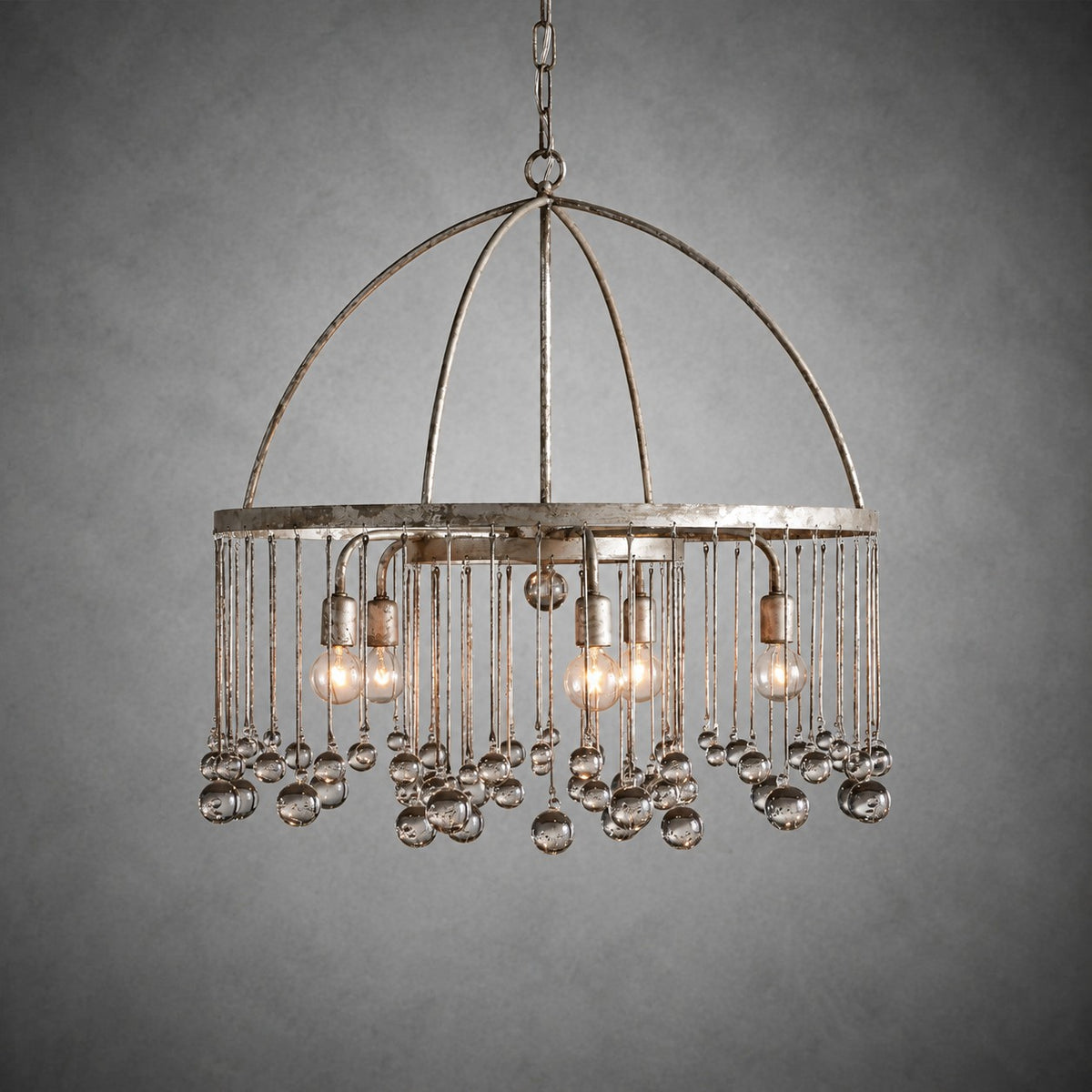 Aubrey Crystal Ball Round Chandelier 5 Light / 8 Light