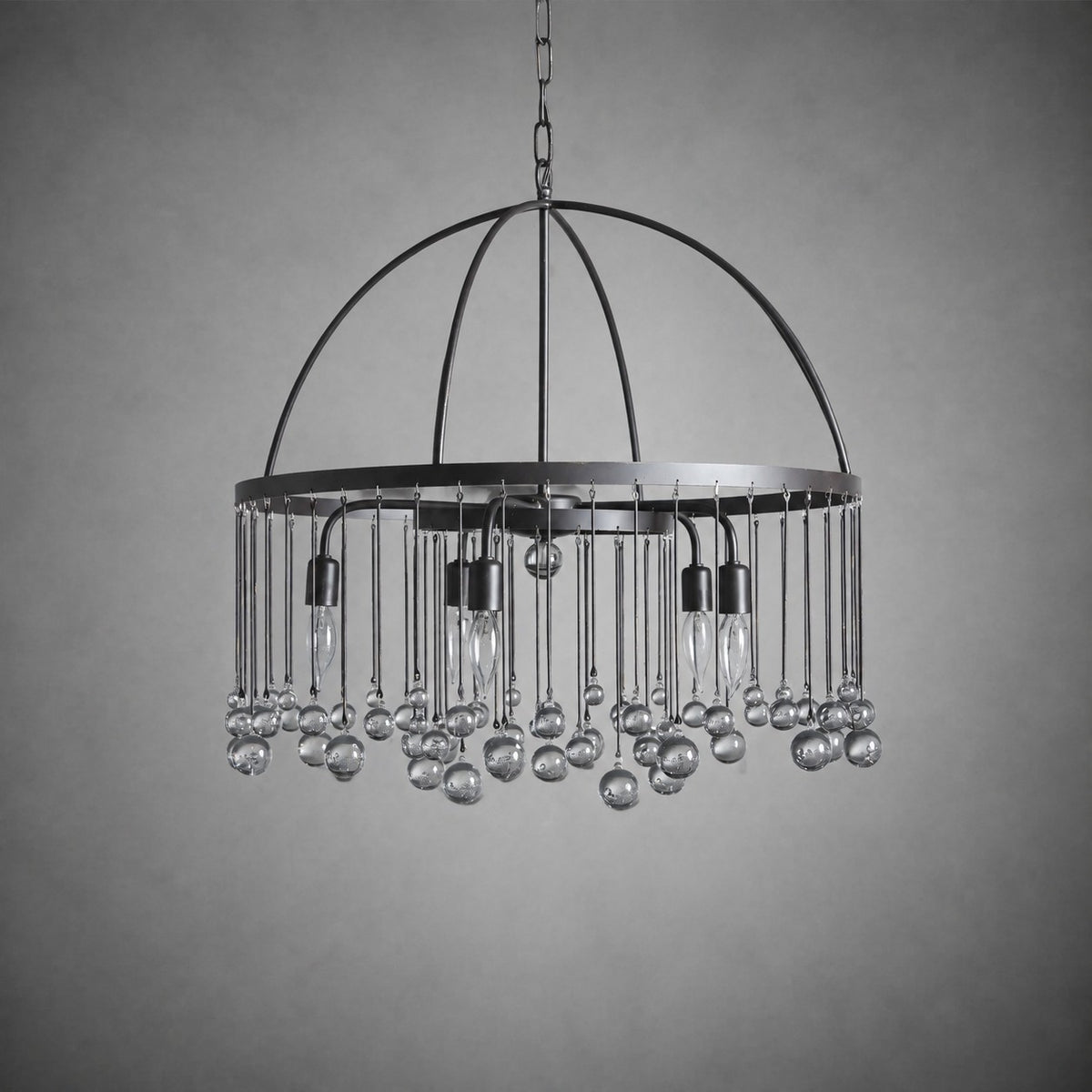 Aubrey Crystal Ball Round Chandelier 5 Light / 8 Light