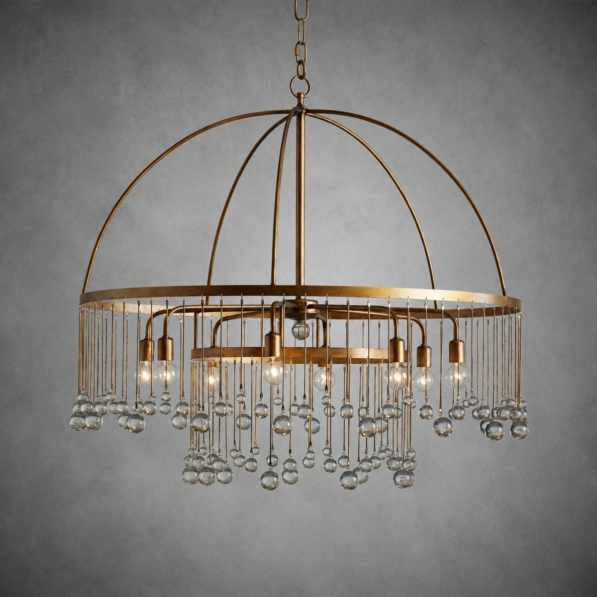 Aubrey Crystal Ball Round Chandelier 5 Light / 8 Light