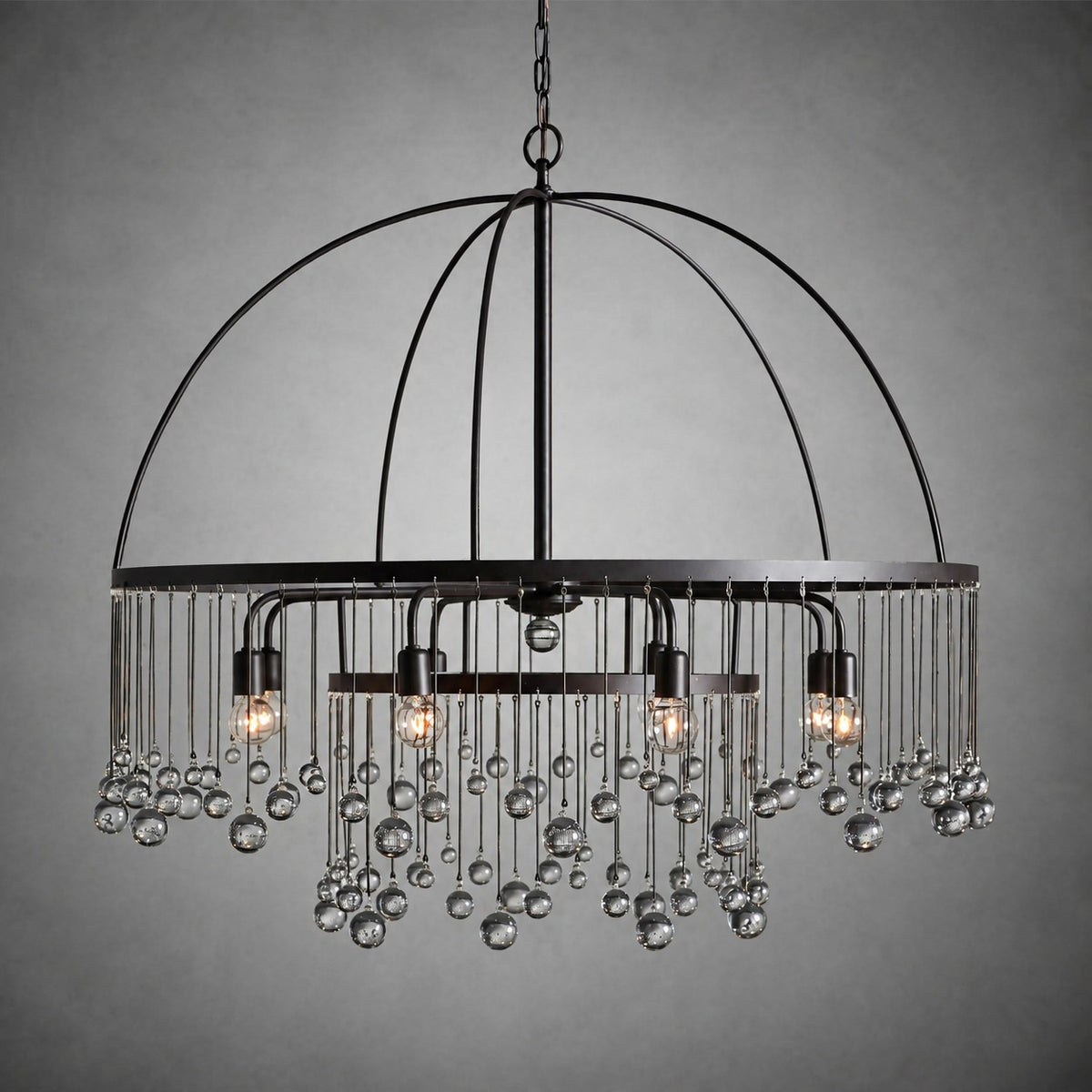 Aubrey Crystal Ball Round Chandelier 5 Light / 8 Light