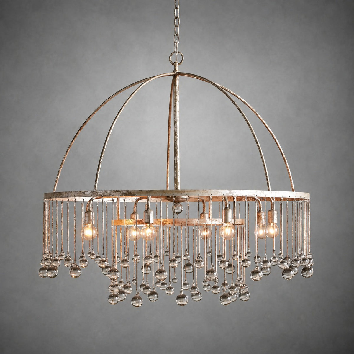 Aubrey Crystal Ball Round Chandelier 5 Light / 8 Light