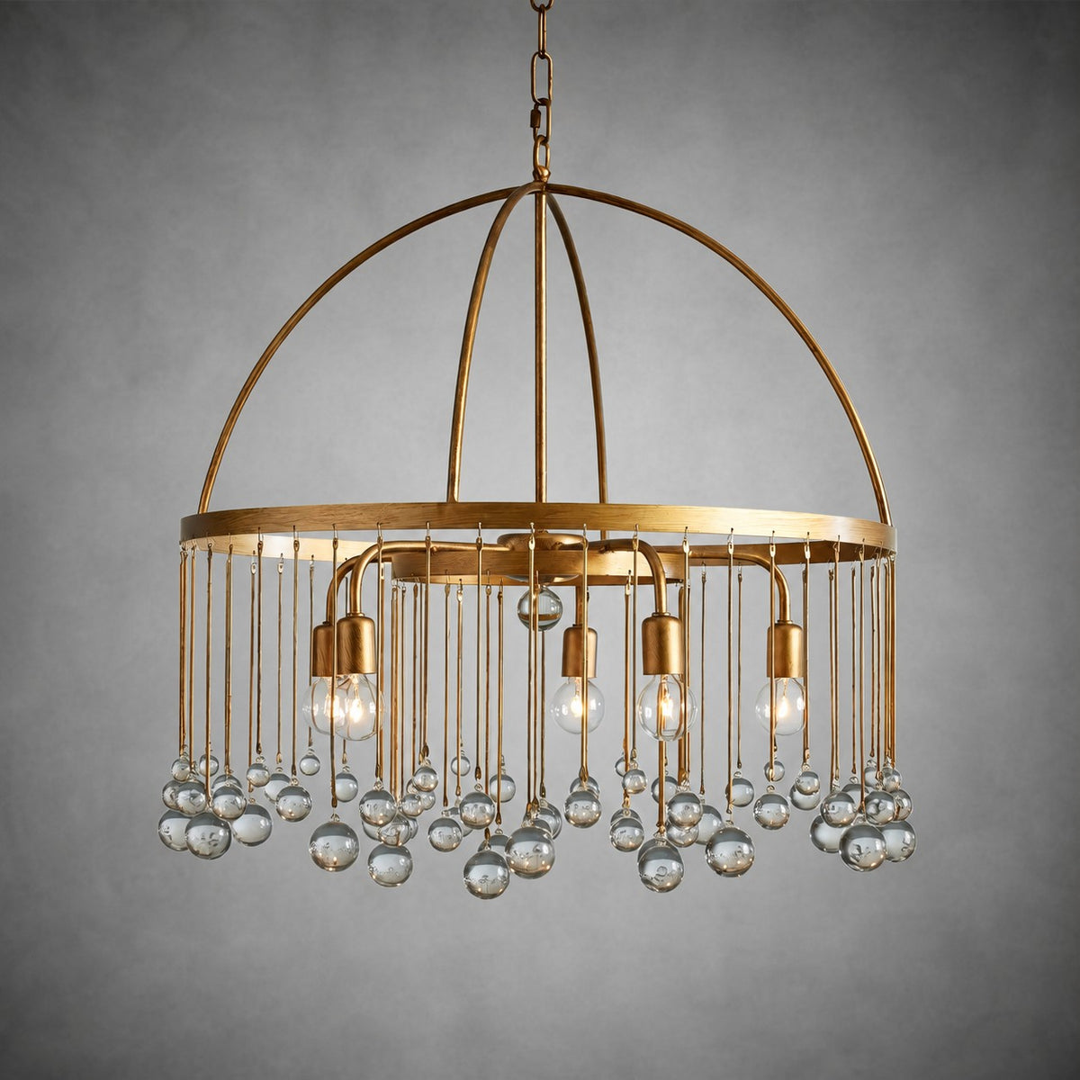 Aubrey Crystal Ball Round Chandelier 5 Light / 8 Light
