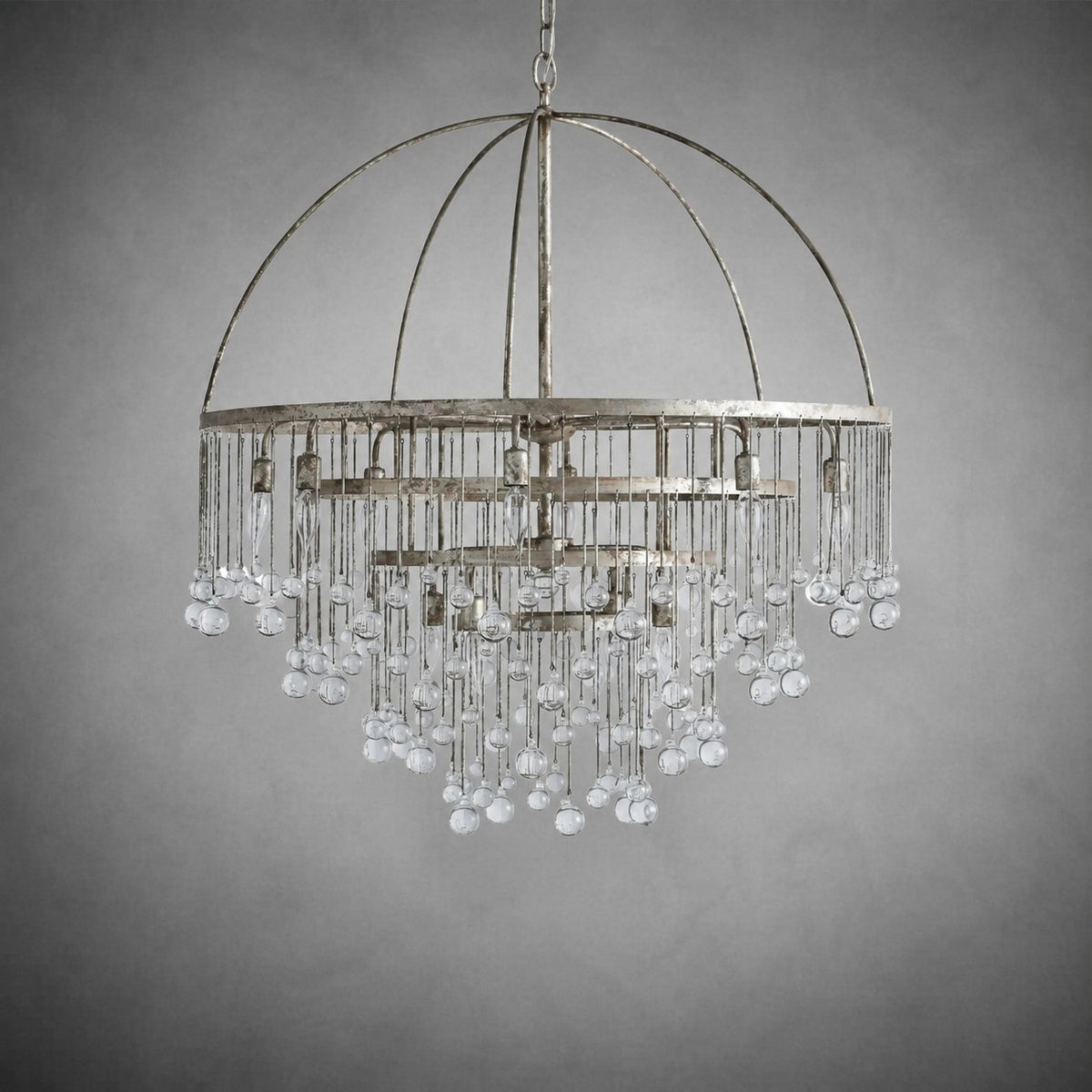 Aubrey Modern Crystal Ball 4 Tier Chandelier
