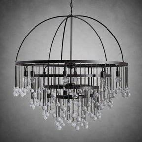 Aubrey Modern Crystal Ball 4 Tier Chandelier