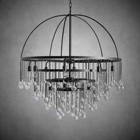Aubrey Modern Crystal Ball 4 Tier Chandelier