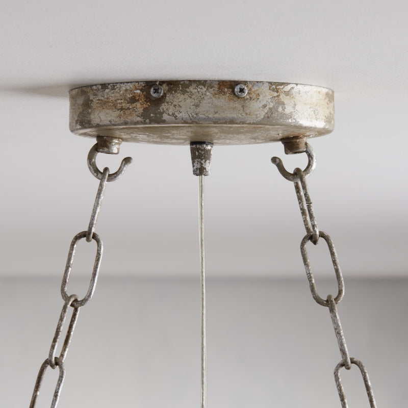 Aubrey Oval Crystal Ball 7 Light Chandelier