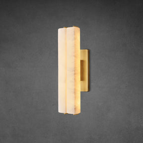 Auduben Alabaster Double Sconce