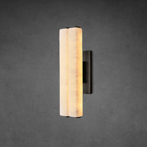 Auduben Alabaster Double Sconce