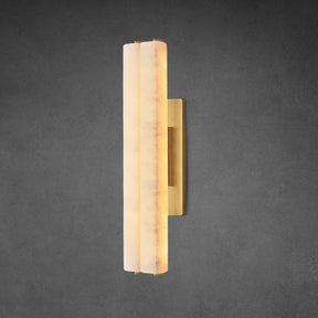 Auduben Alabaster Double Sconce