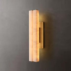 Auduben Alabaster Double Sconce