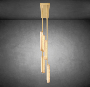 Auduben Alabaster Linear Chandelier 54"