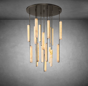 Auduben Alabaster Round Chandelier