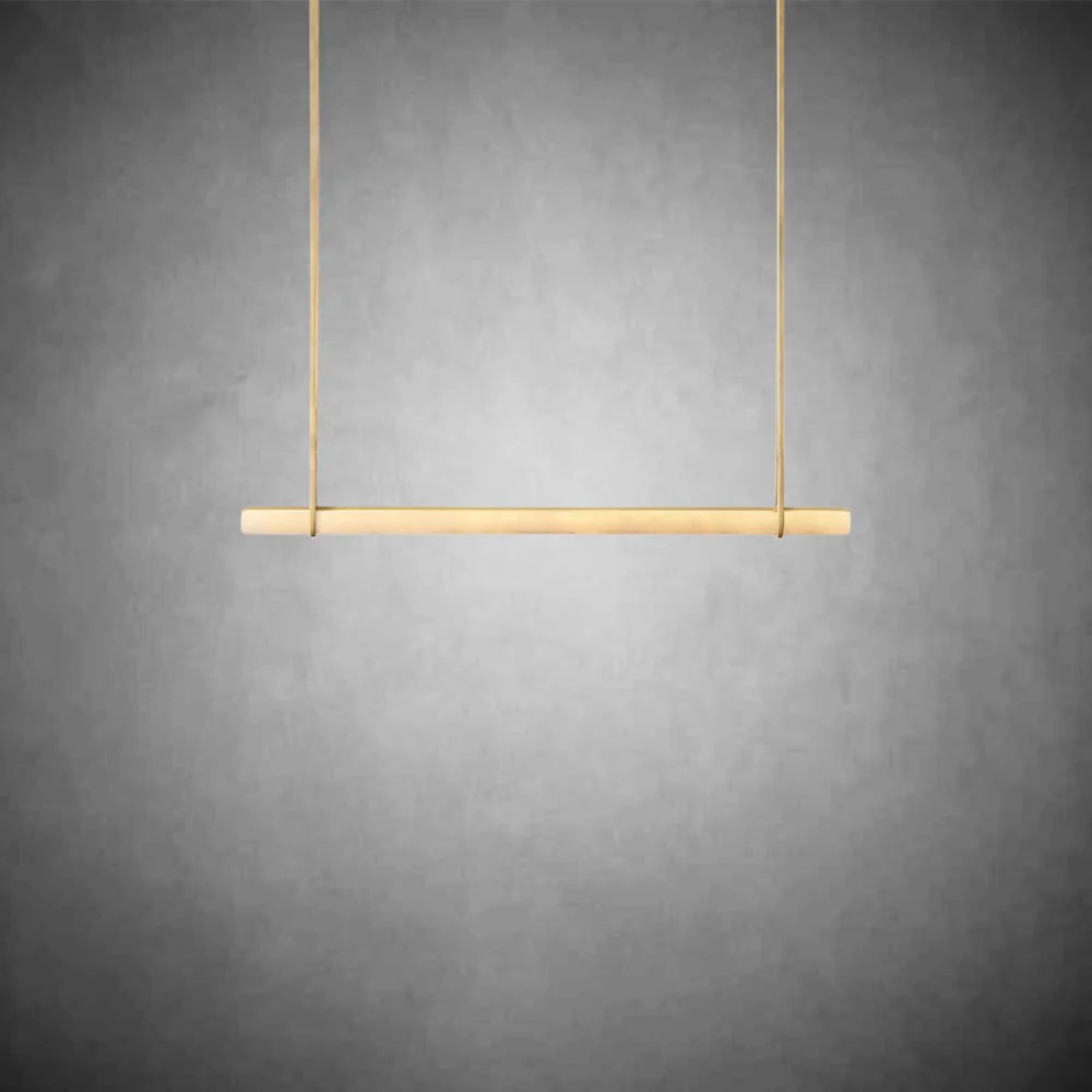 Auduben Alabaster Single Bar Linear Chandelier