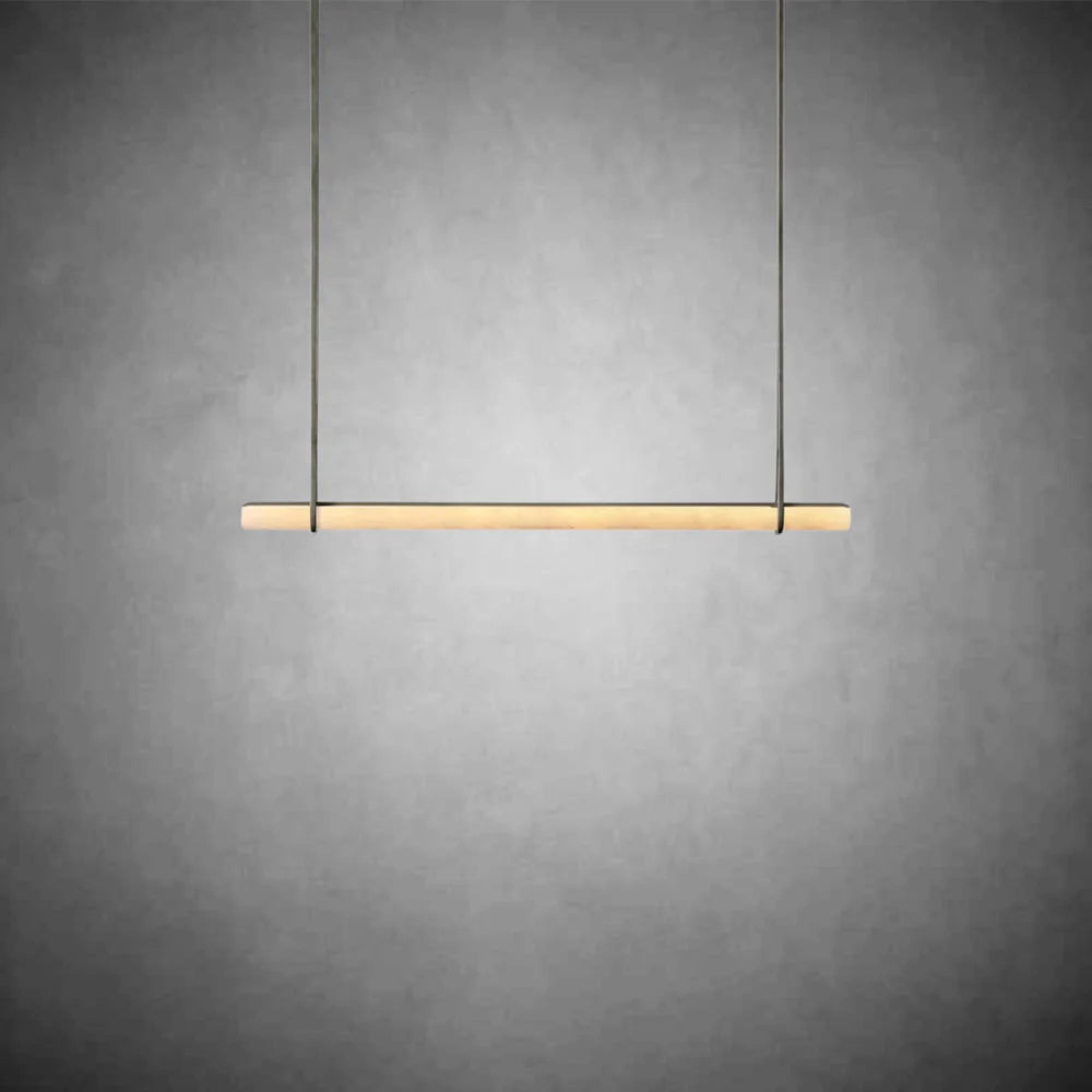 Auduben Alabaster Single Bar Linear Chandelier