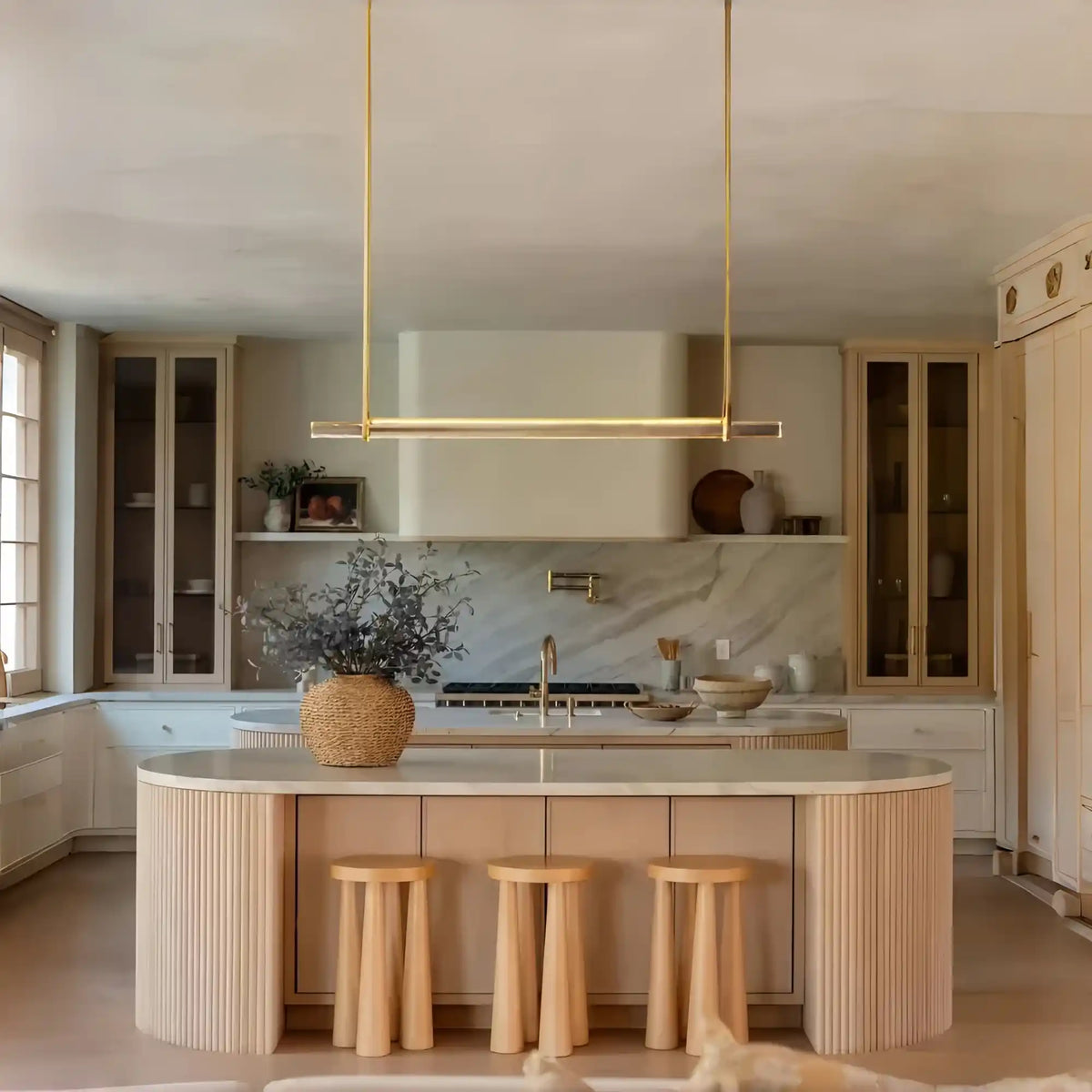 Auduben Crystal Single Bar Linear Chandelier