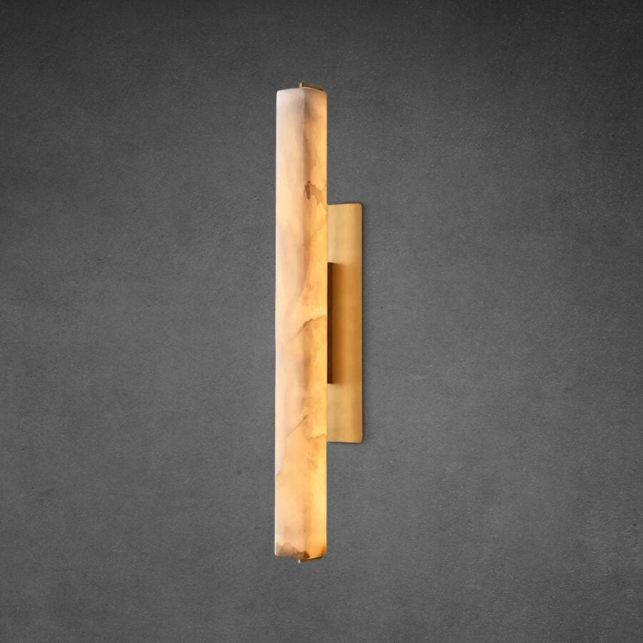 Auduben Alabaster Single Sconce