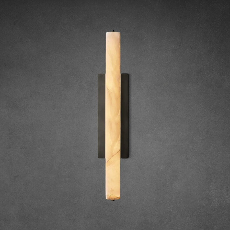 Auduben Alabaster Single Sconce