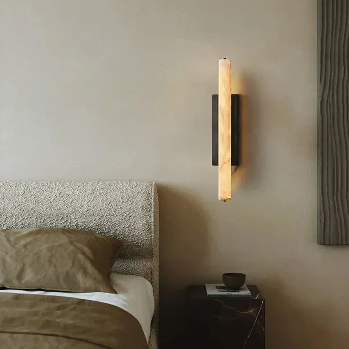 Auduben Alabaster Single Sconce