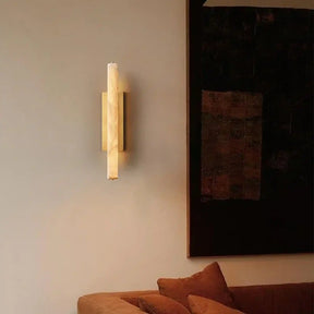 Auduben Alabaster Single Sconce