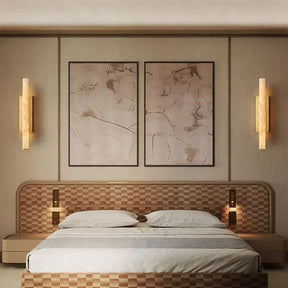 Auduben Alabaster Single Sconce