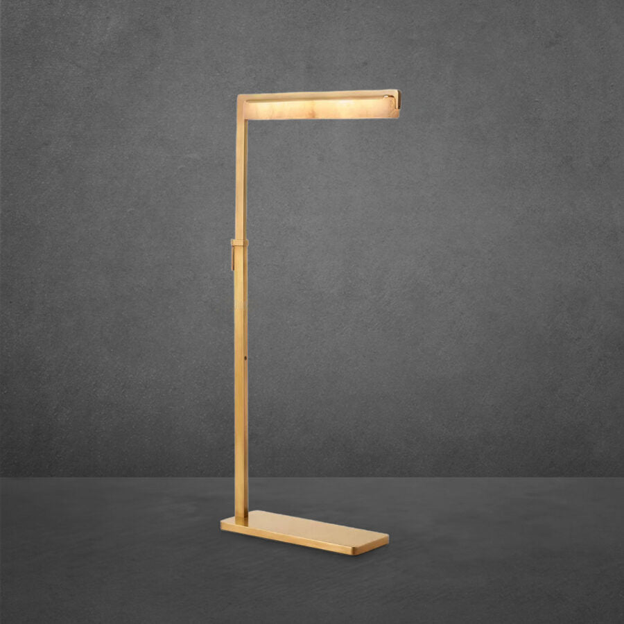 Auduben Alabaster Task Table Floor Lamp