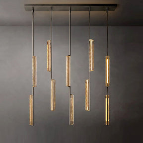 Auduben Crystal Linear Chandelier 54″