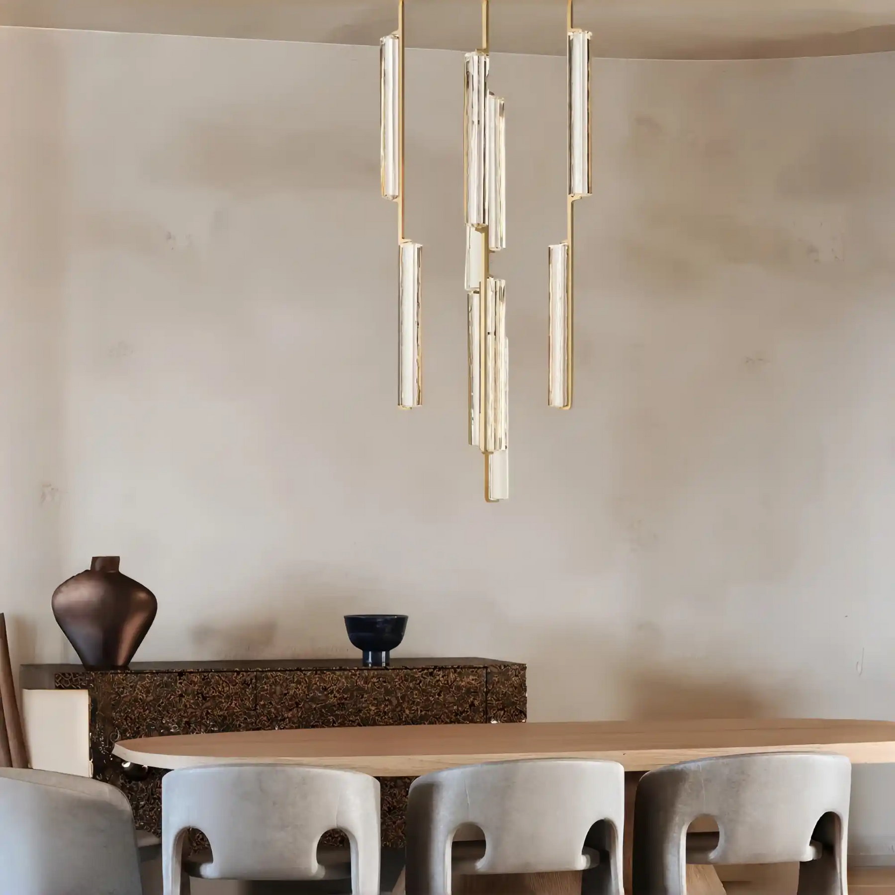 Auburn Crystal Round Chandelier