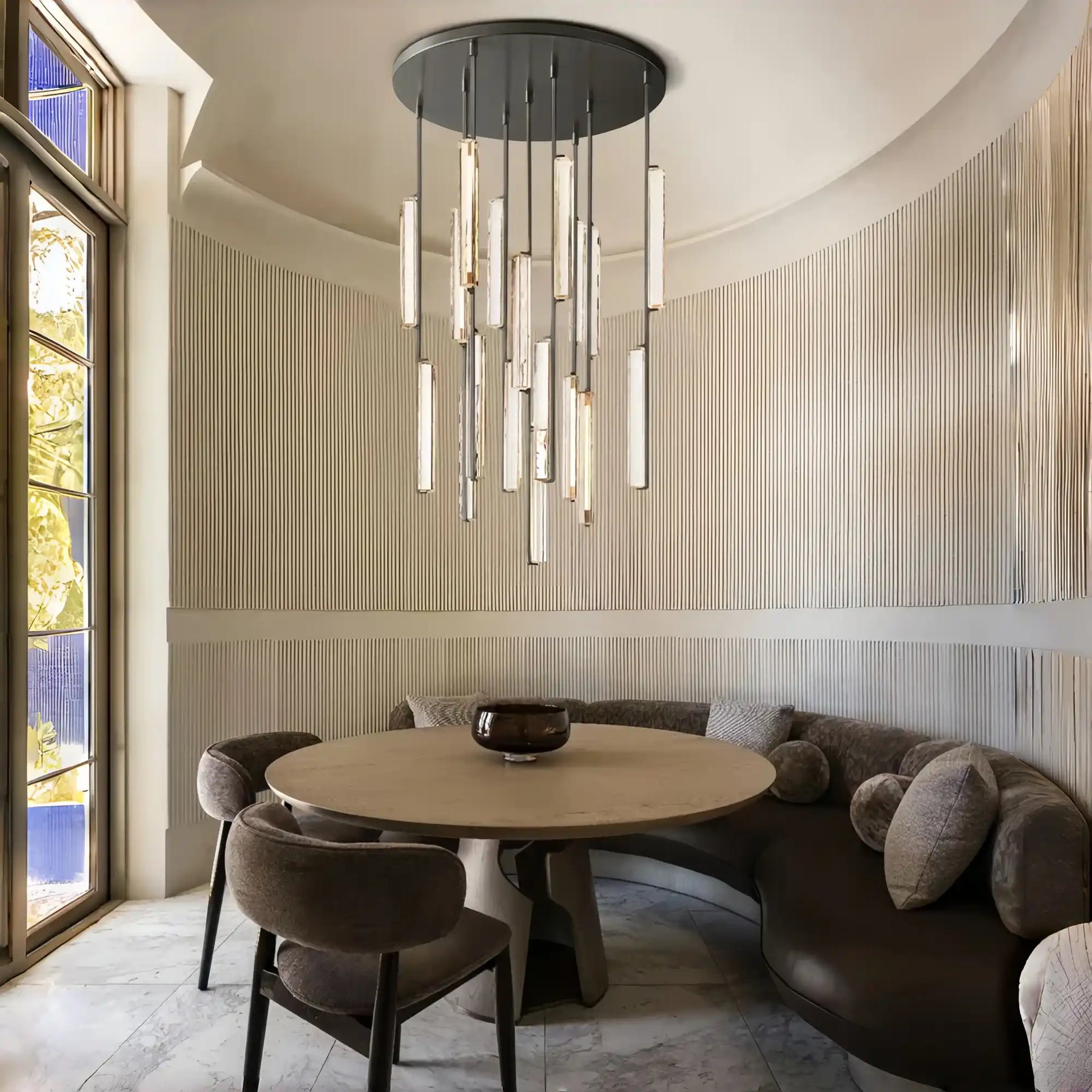 Auburn Crystal Round Chandelier