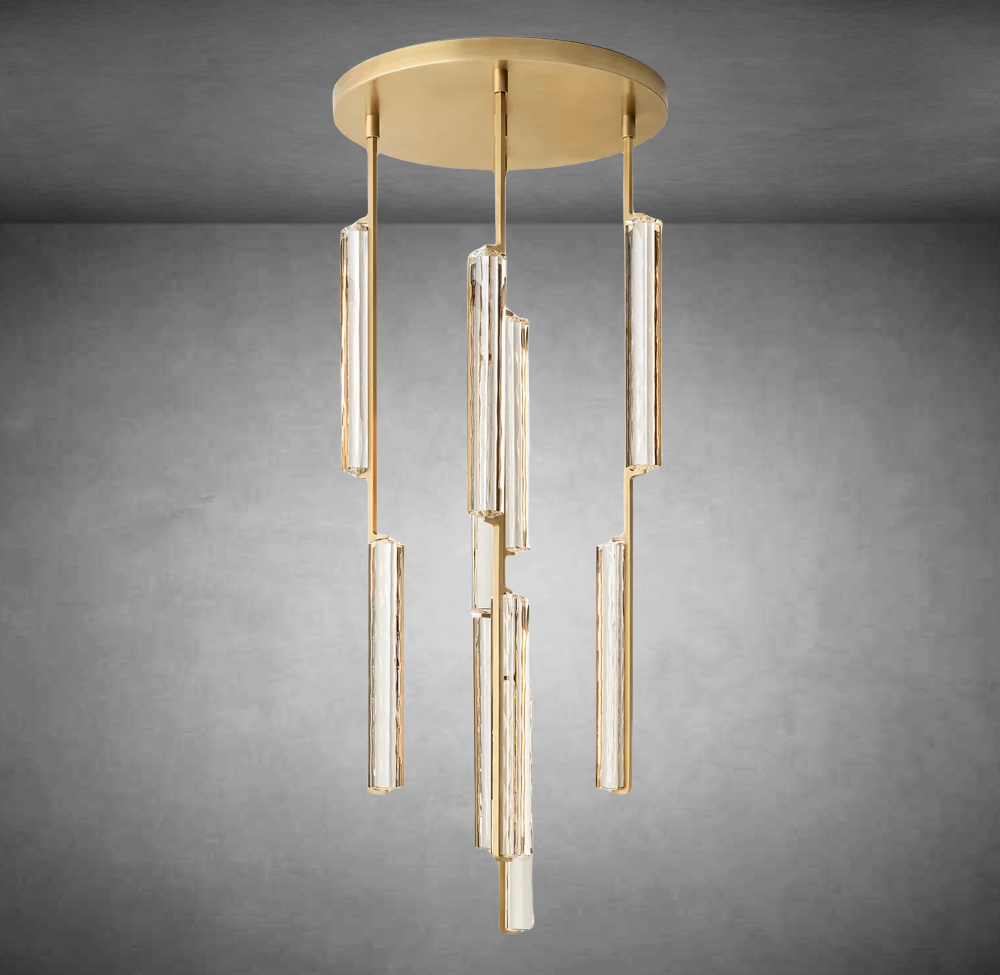 Auduben Crystal Round Chandelier