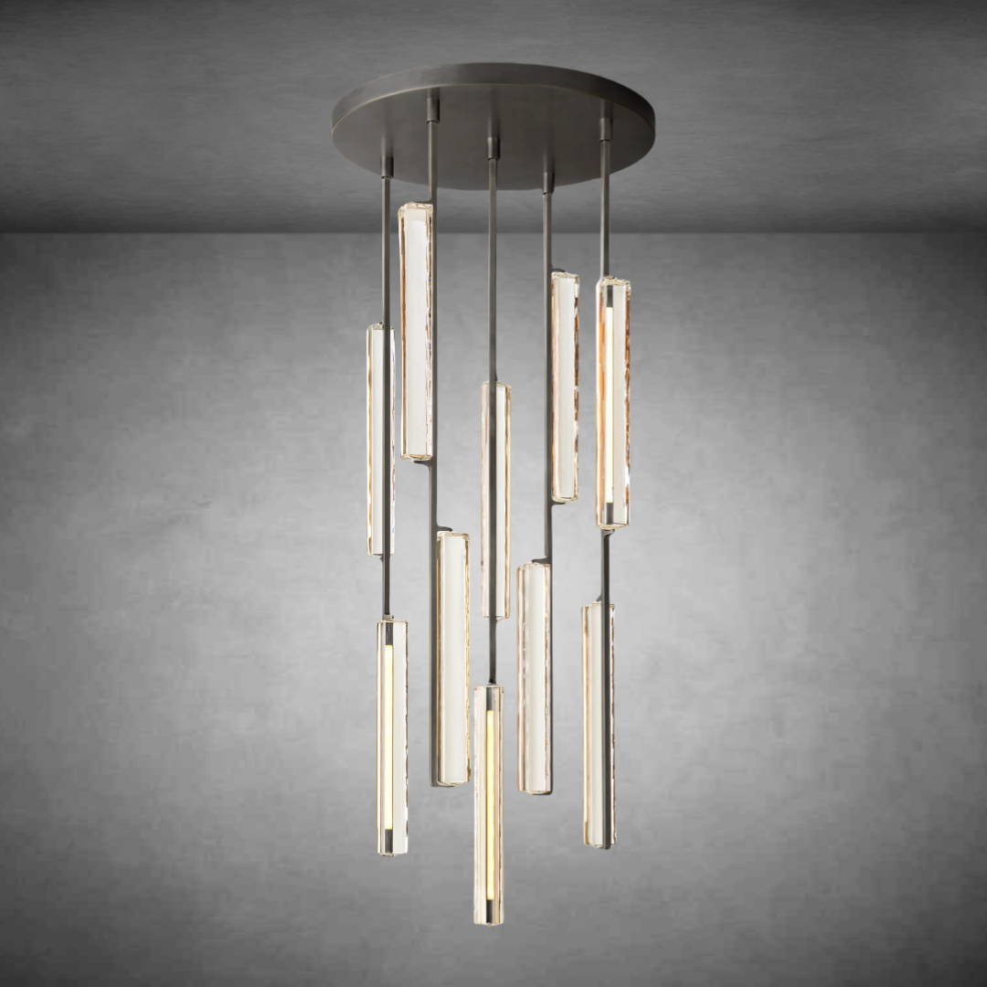 Auduben Crystal Round Chandelier