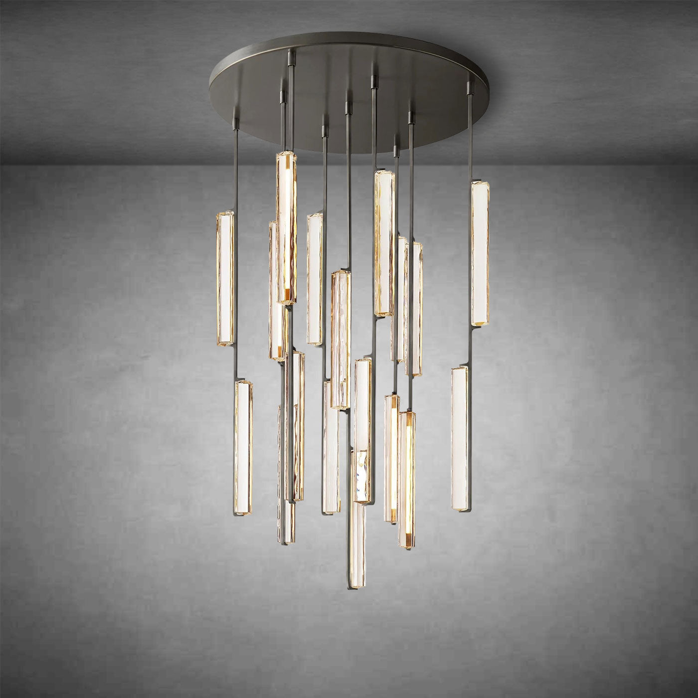 Auduben Crystal Round Chandelier