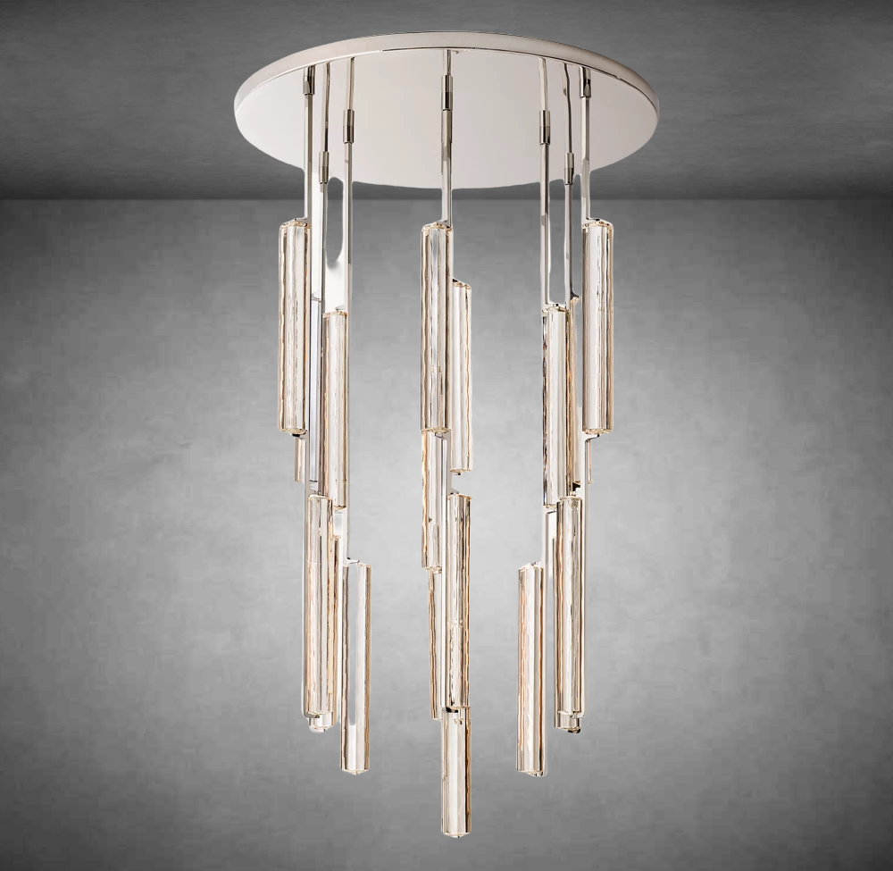 Auduben Crystal Round Chandelier