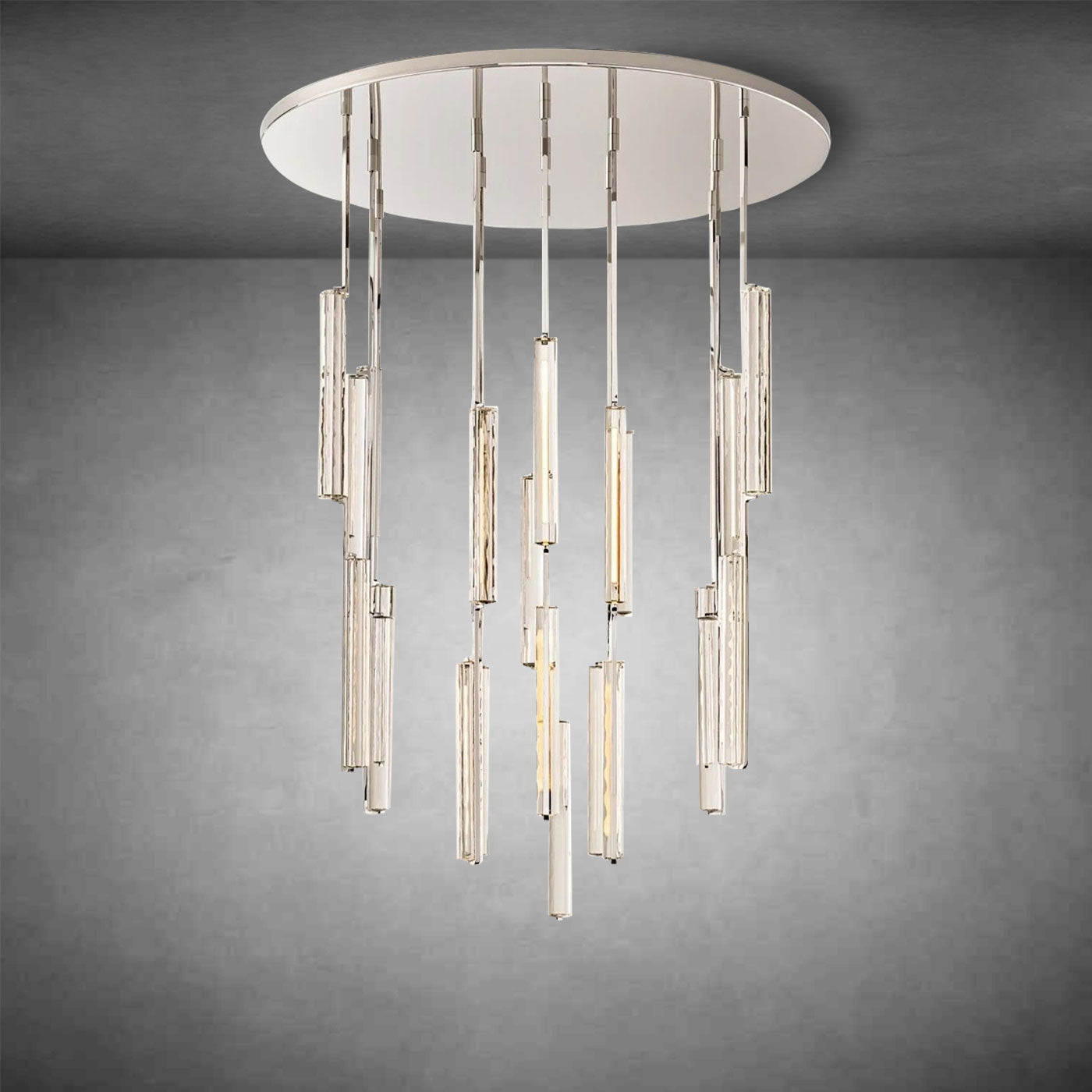 Auduben Crystal Round Chandelier