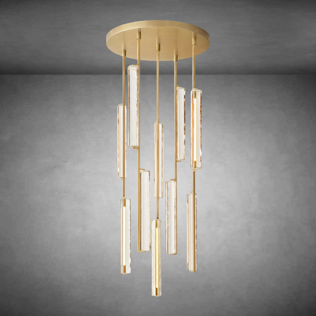 Auduben Crystal Round Chandelier