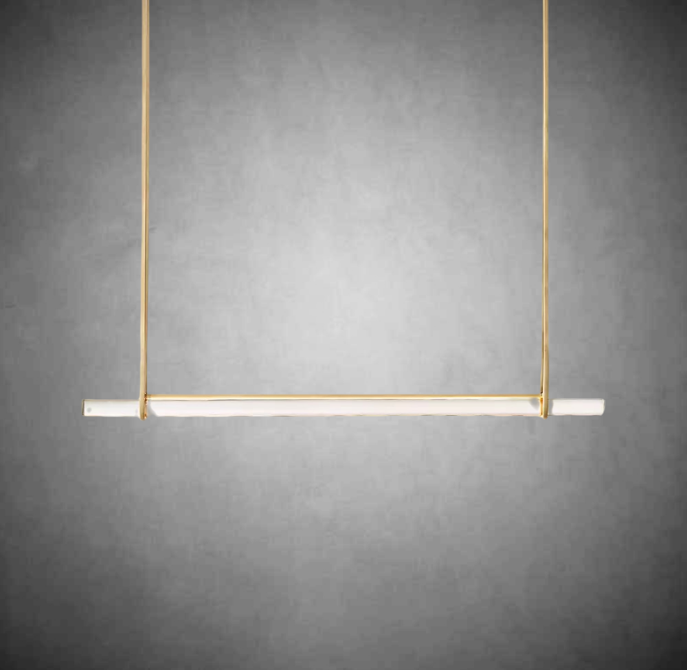 Auduben Crystal Single Bar Linear Chandelier