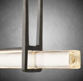 Auduben Crystal Single Bar Linear Chandelier