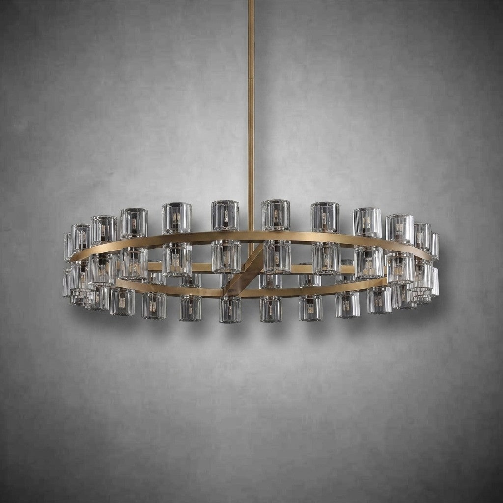 Auraline Crystal Round Chandelier 36", 48"