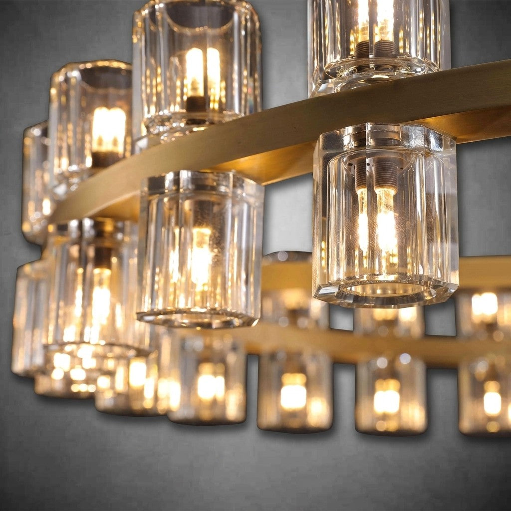 Auraline Crystal Round Chandelier 36", 48"