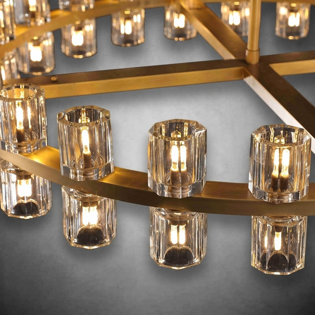 Auraline Crystal Round Chandelier 36", 48"