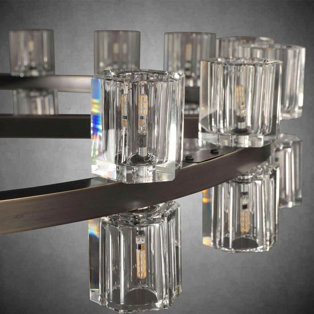 Auraline Crystal Round Chandelier 36", 48"