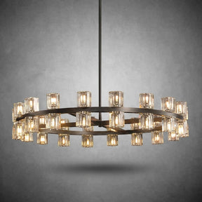 Auraline Crystal Round Chandelier 36", 48"