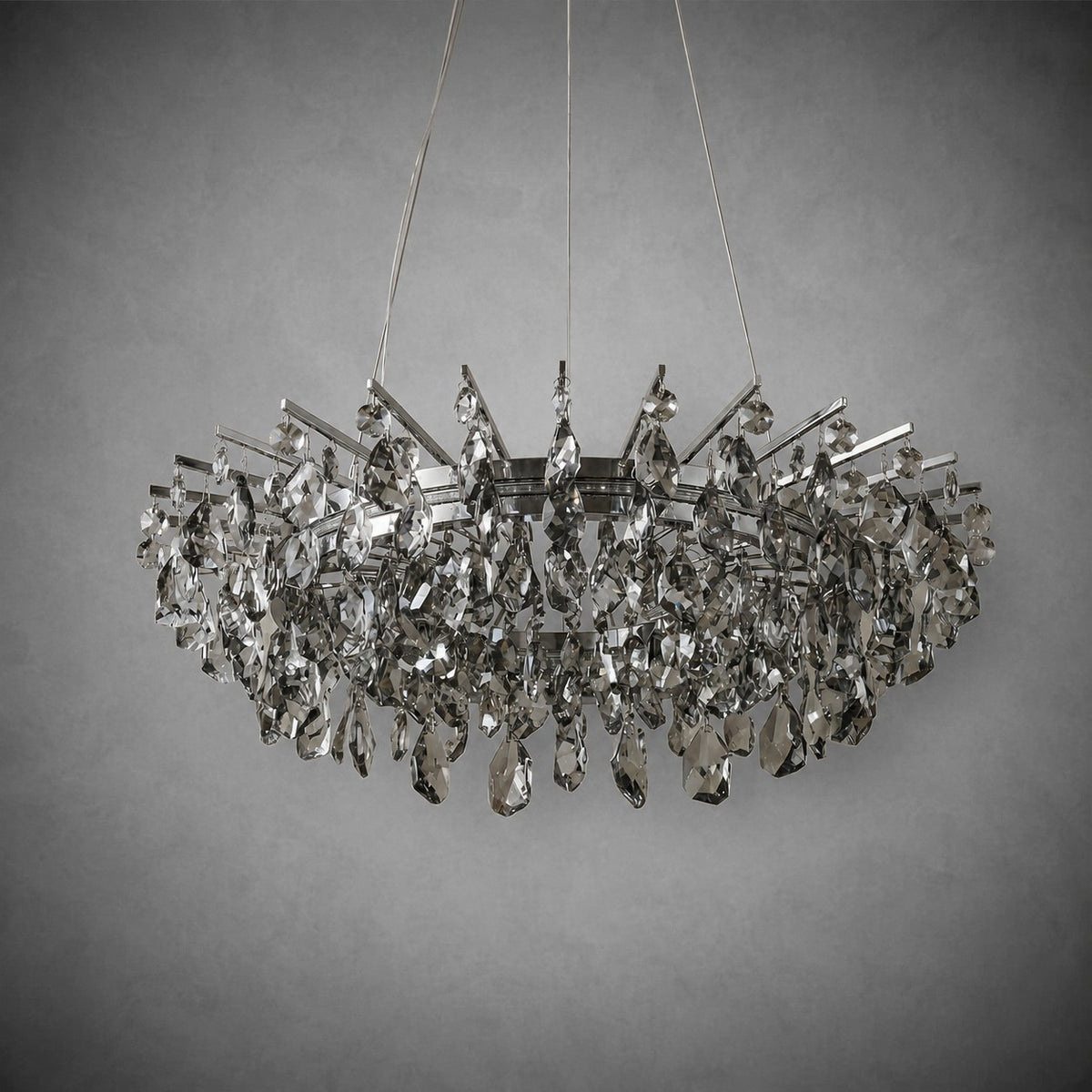 Aureola Round Crystal Chandelier