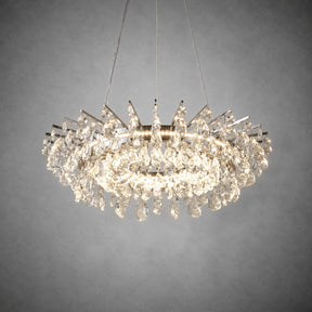 Aureola Round Crystal Chandelier