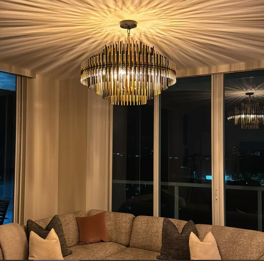 Auro Series Metal Chandelier For Living Room Dinning Room Bedroom