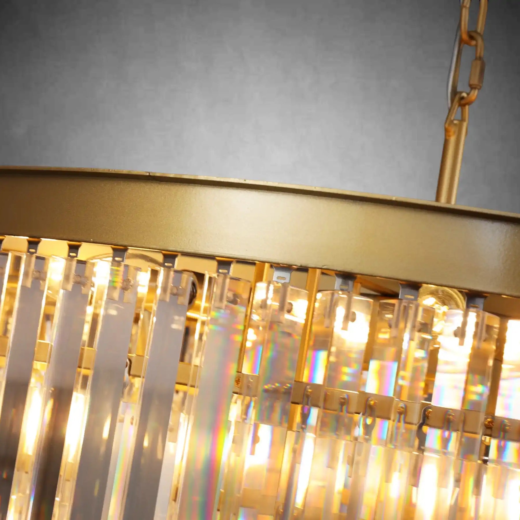 Aurora Series K9 Crystal Tiered Round Chandelier 19" 31" 43" For Living Room Dinning Room