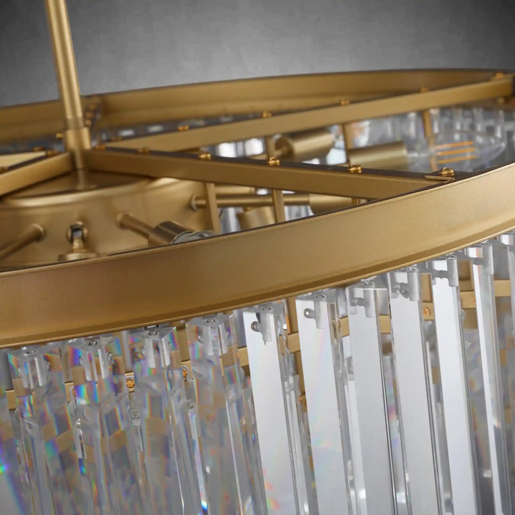 Aurora Series K9 Crystal Tiered Round Chandelier 19" 31" 43" For Living Room Dinning Room