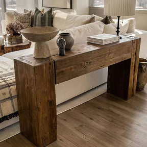 Reclaimed Teak Wood Console Table