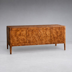 Mappa Burl Wood Curved Workspace Table