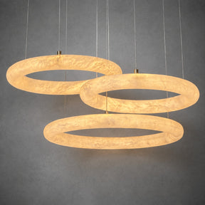 Anello Modern Alabaster Ring Chandelier