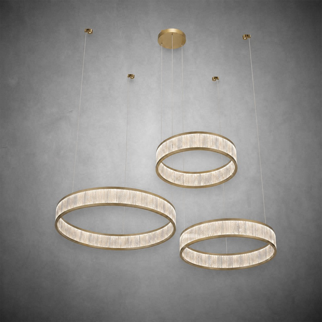 Crystara Modern Natural Moroccan Stone Chandelier